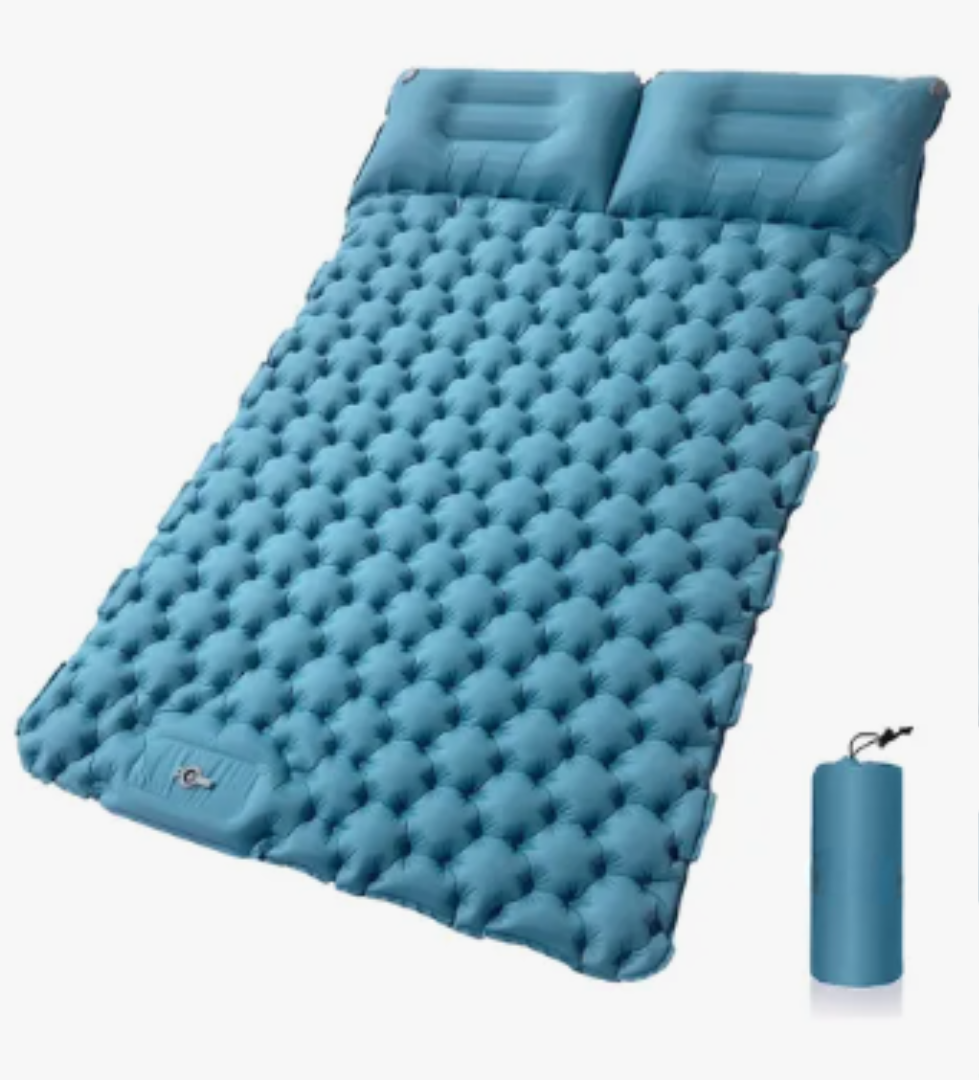 Foto 1 | Xtellar Colchoneta Inflable Doble Acampar Ultraligera Portáti Color Celeste