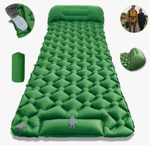 Colchón Xtellar Inflable Alfombra De Camping Portátil Con Almohada