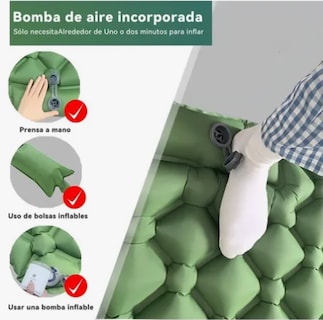 Foto 4 | Colchón Xtellar Inflable Alfombra De Camping Portátil Con Almohada