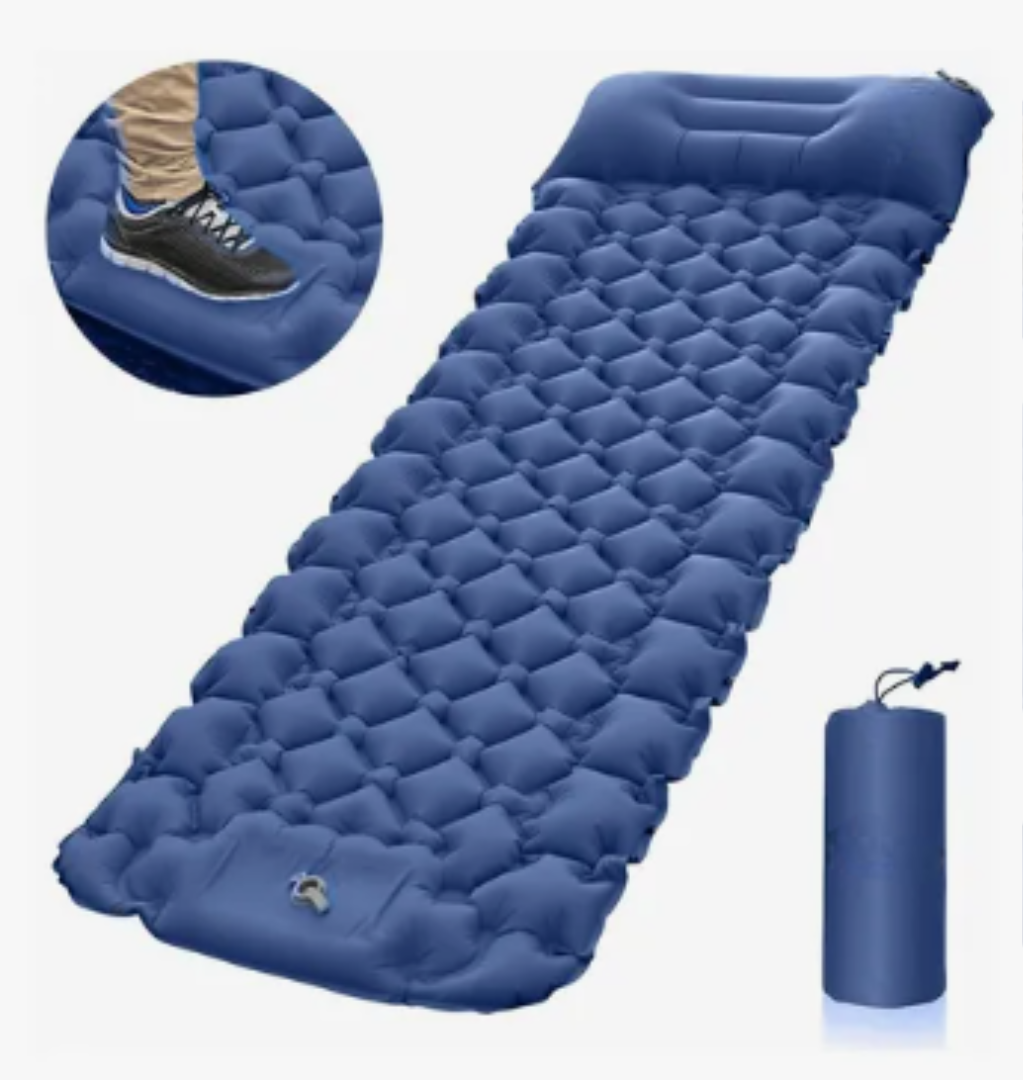 Foto 2 pulgar | Xtellar Colchoneta Acampar Ultraligera Portátil Con Almohada Color Azul