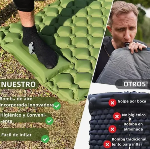 Foto 2 | Colchon Xtellar Autoinflable Individual Camping Con Bomba Portátil