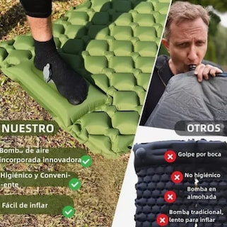 Foto 2 | Colchon Xtellar Autoinflable Individual Camping Con Bomba Portátil