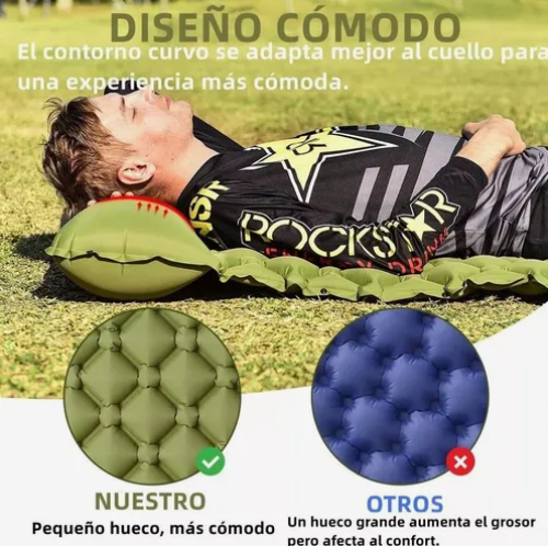 Foto 4 pulgar | Colchon Xtellar Autoinflable Individual Camping Con Bomba Portátil