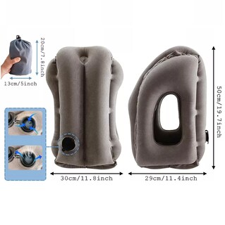 Foto 2 | Cojín de Cuello Inflable Cómodo Eo Safe Imports Esi-10478 Gris