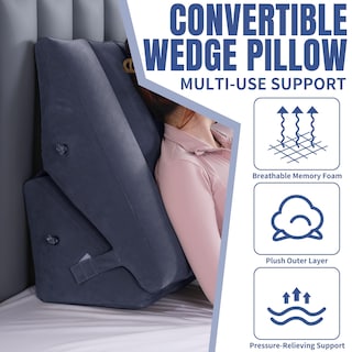Foto 7 | Almohada Inflable en Forma de Cuña Azul - Venta Internacional