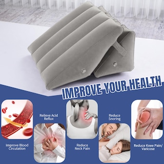 Foto 6 | Almohada Hinchable en Forma de Cuña Gris - Venta Internacional