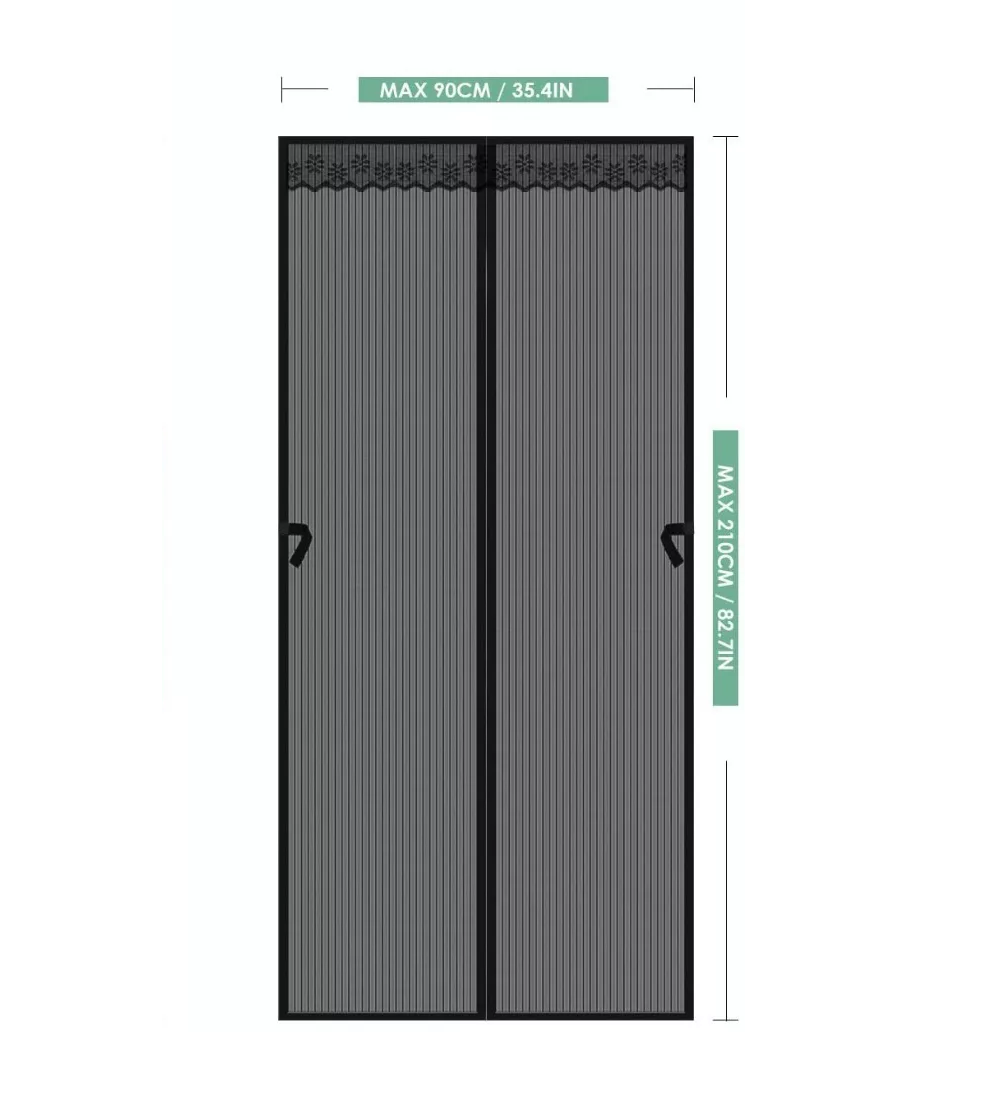 Foto 4 | Cortina Magnética Belug para Puerta color Negro