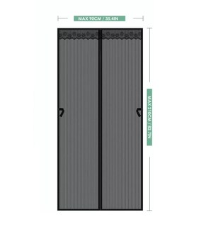 Foto 4 | Cortina Magnética Belug para Puerta color Negro