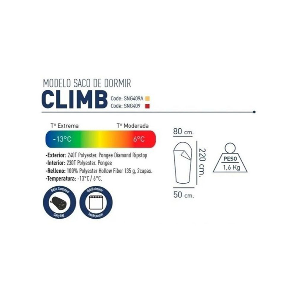 Foto 5 pulgar | Sleeping Bag National Geographic Clim SNG409 color Rojo
