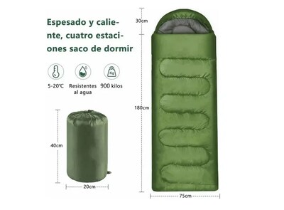 Foto 5 | Saco Xtellar De Dormir De Camping Ligero Para Interior Y Exterior