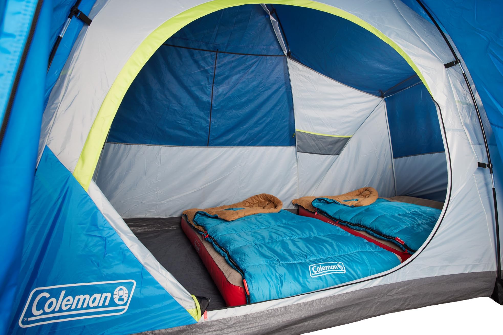Foto 7 pulgar | Saco De Dormir Coleman Brazos 20°f Azul Para Campistas De Hasta 1,70 M - Venta Internacional.