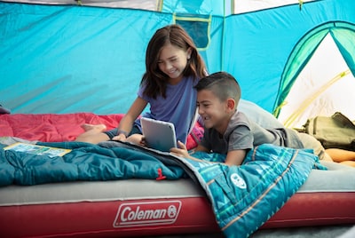 Foto 3 | Saco De Dormir Coleman Kids Cool-weather 10°c, Color Verde Azulado - Venta Internacional.