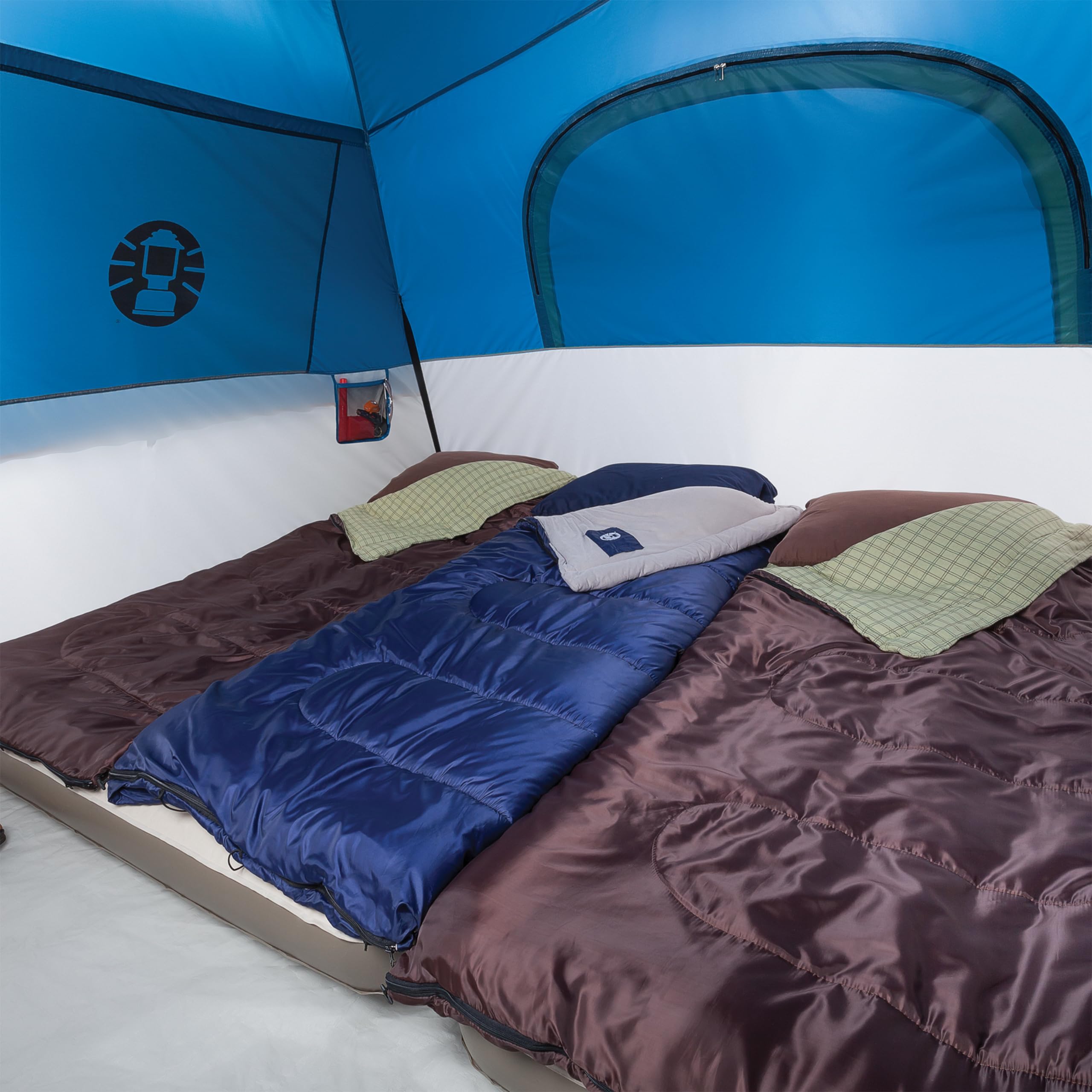 Foto 4 pulgar | Saco De Dormir Coleman Brazos 30°f Azul Para Campistas De Hasta 180 Cm - Venta Internacional.