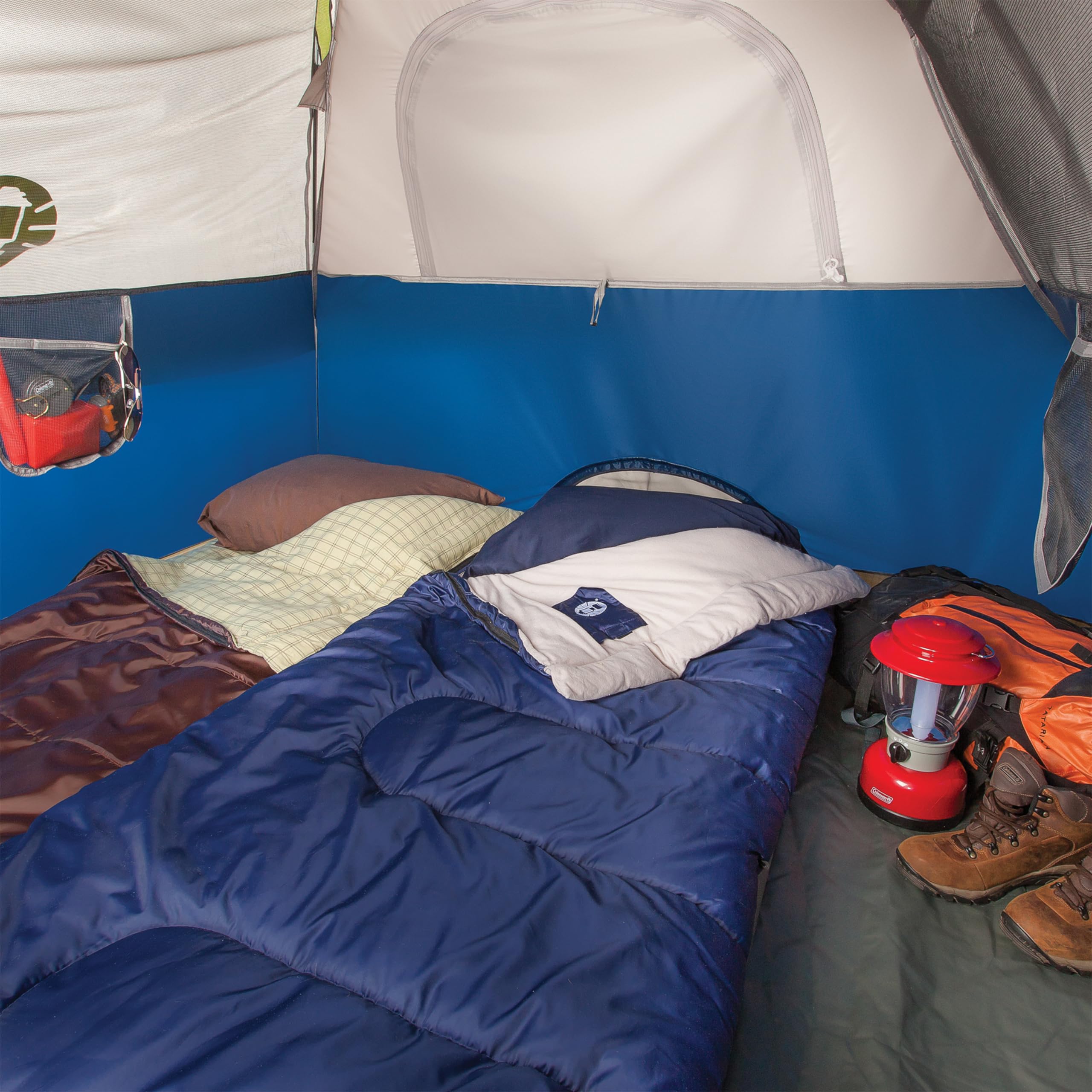Foto 6 pulgar | Saco De Dormir Coleman Brazos 30°f Azul Para Campistas De Hasta 180 Cm - Venta Internacional.