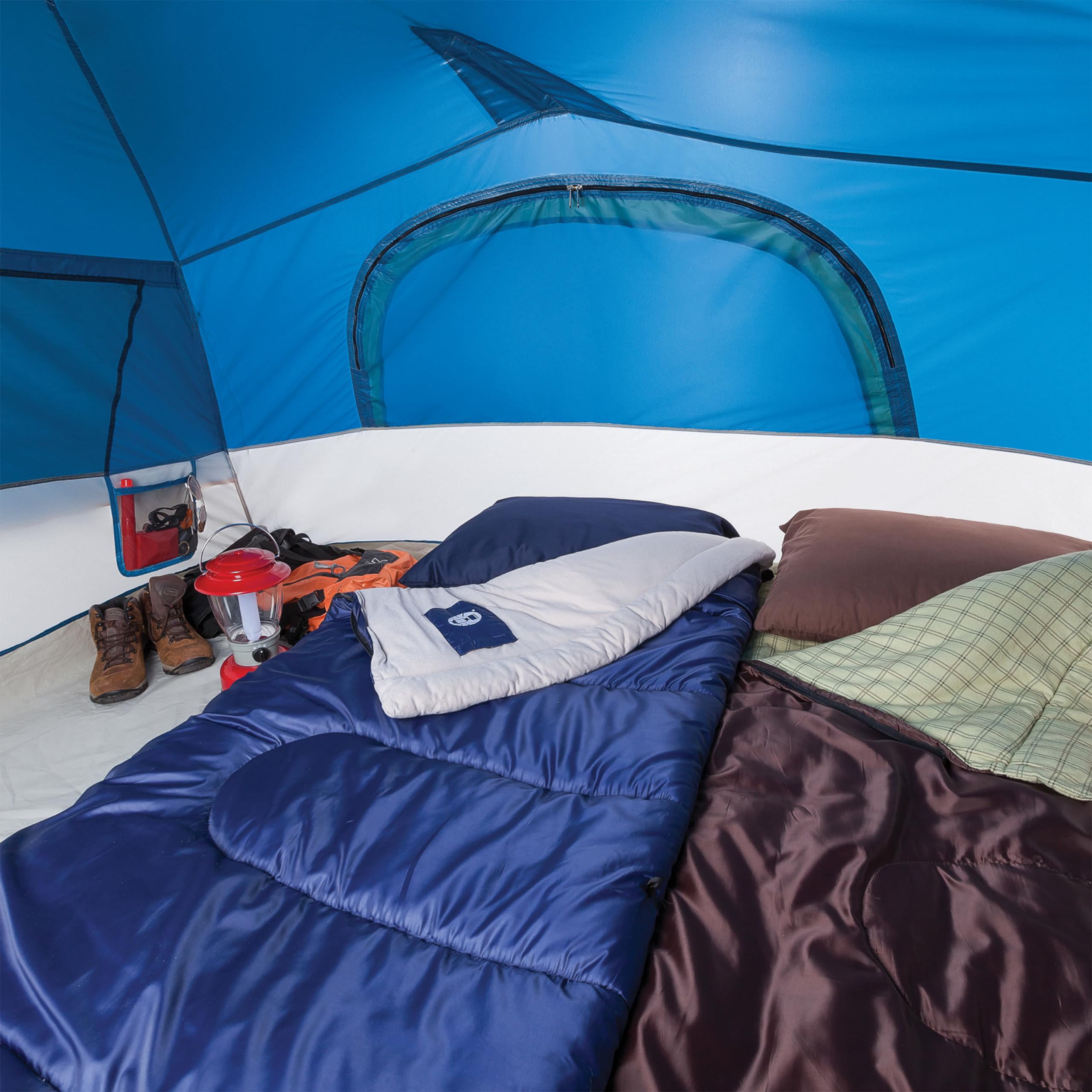 Foto 7 pulgar | Saco De Dormir Coleman Brazos 30°f Azul Para Campistas De Hasta 180 Cm - Venta Internacional.