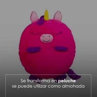 Foto 3 | Saco para Dormir con Almohada Ilios Innnova Unicornio Plegable Rosa