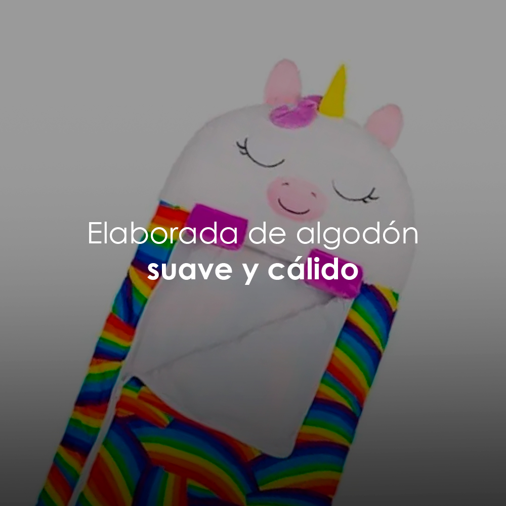 Foto 3 | Saco para Dormir Iliosinnnova Unicornio Blanco con Almohada para Niños