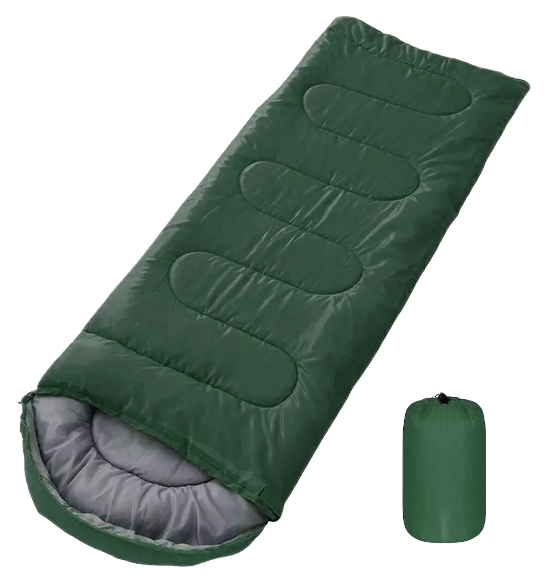 Bolsa De Dormir Térmica Colchoneta Portátil Color Verde $749
