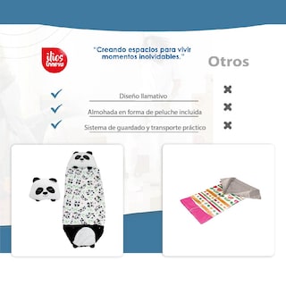 Foto 7 | Bolsa de Dormir Panda Ilios Innova Sbn-panda Blanco 2 En 1