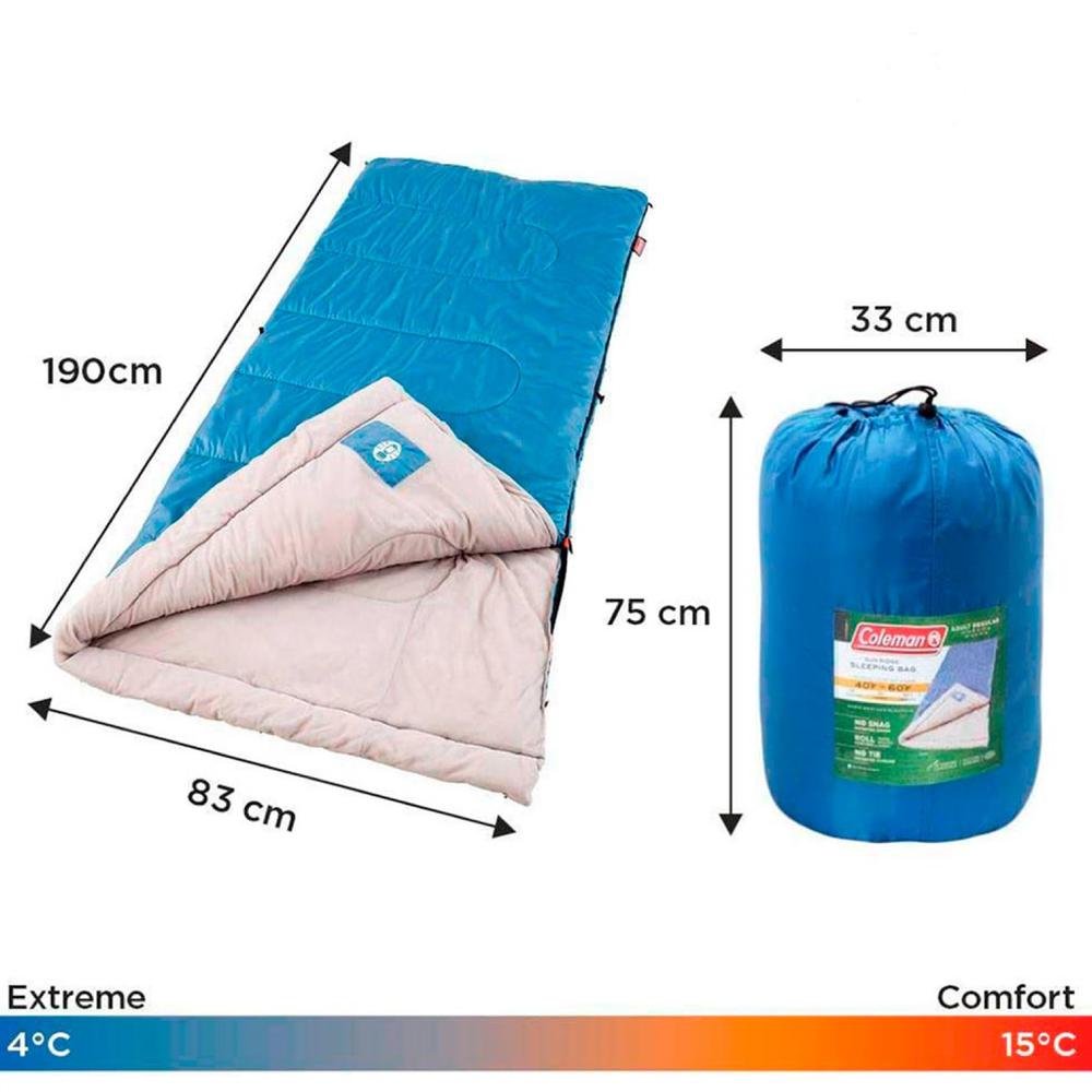 Foto 3 | Bolsa De Dormir Sleepingbag Sunridge Azul 2000035687 Coleman