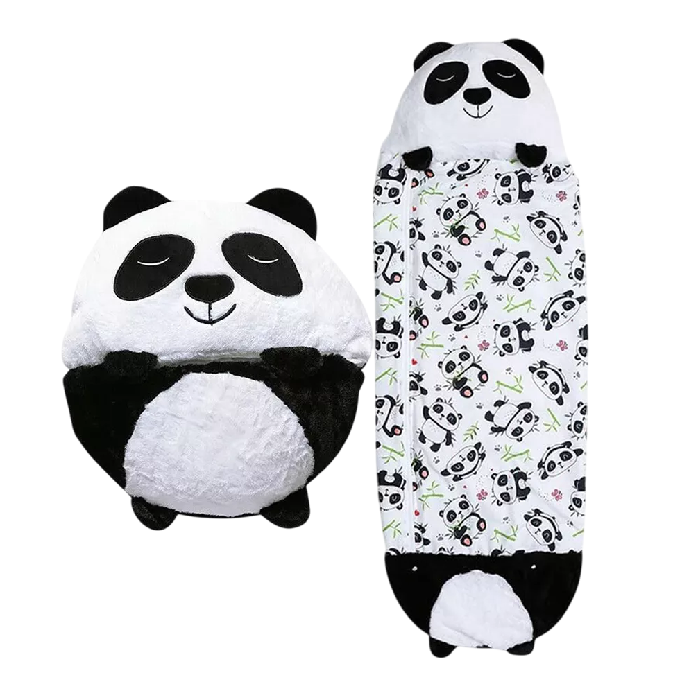 Foto 2 pulgar | Saco De Dormir Con Almohada Para Niños 2 En 1 Oso Blanco Negro