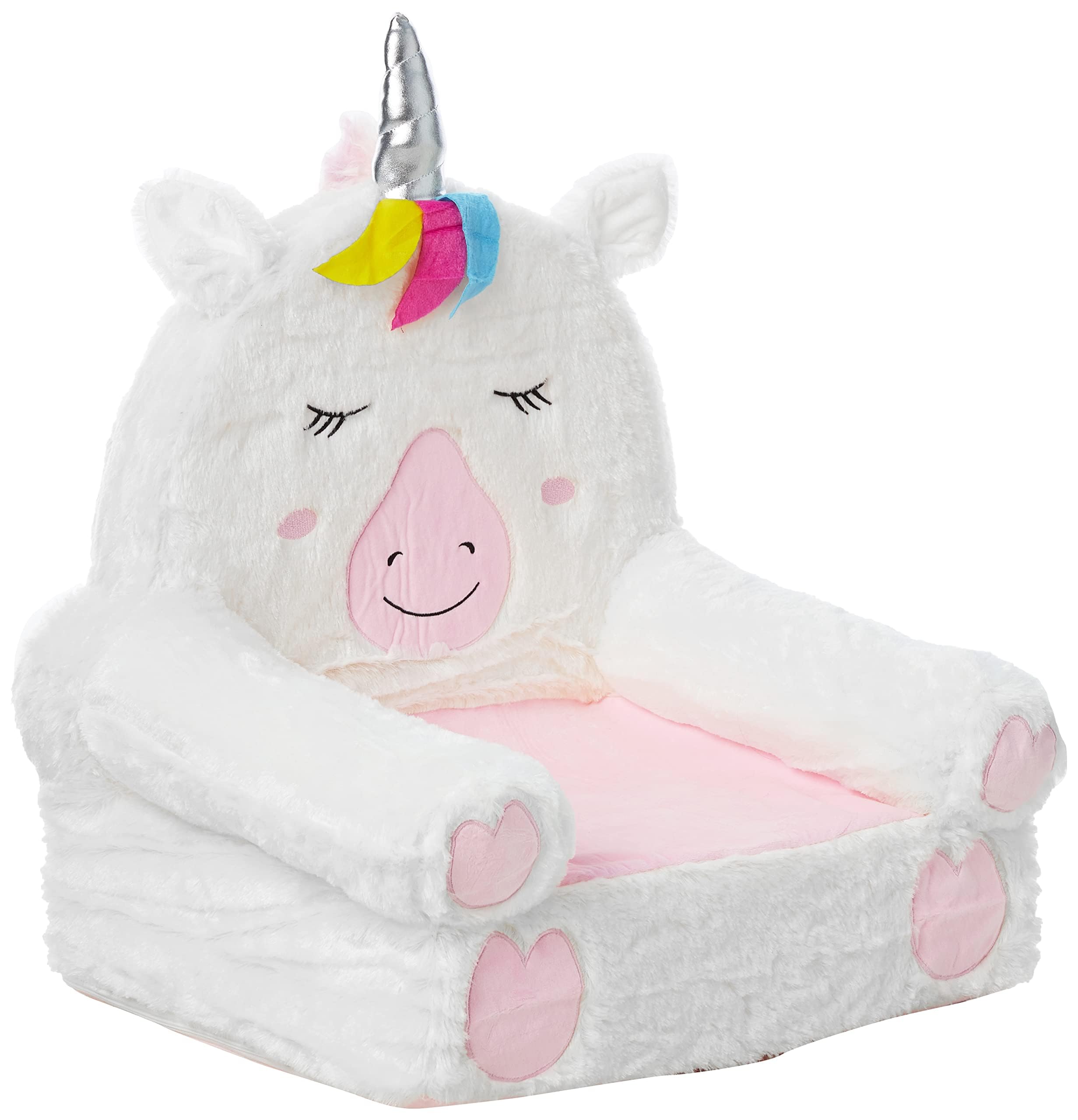 Silla De Felpa Para Niños Pequeños Amazon Basics Unicorn Multicolor - Venta Internacional.