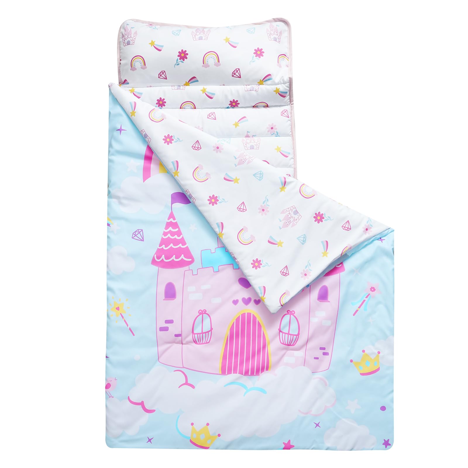 Foto 2 pulgar | Alfombrilla De Siesta Para Niños Pequeños Phf Castle Con Almohada Extraíble Para Niñas De 3 A 6 Años - Venta Int