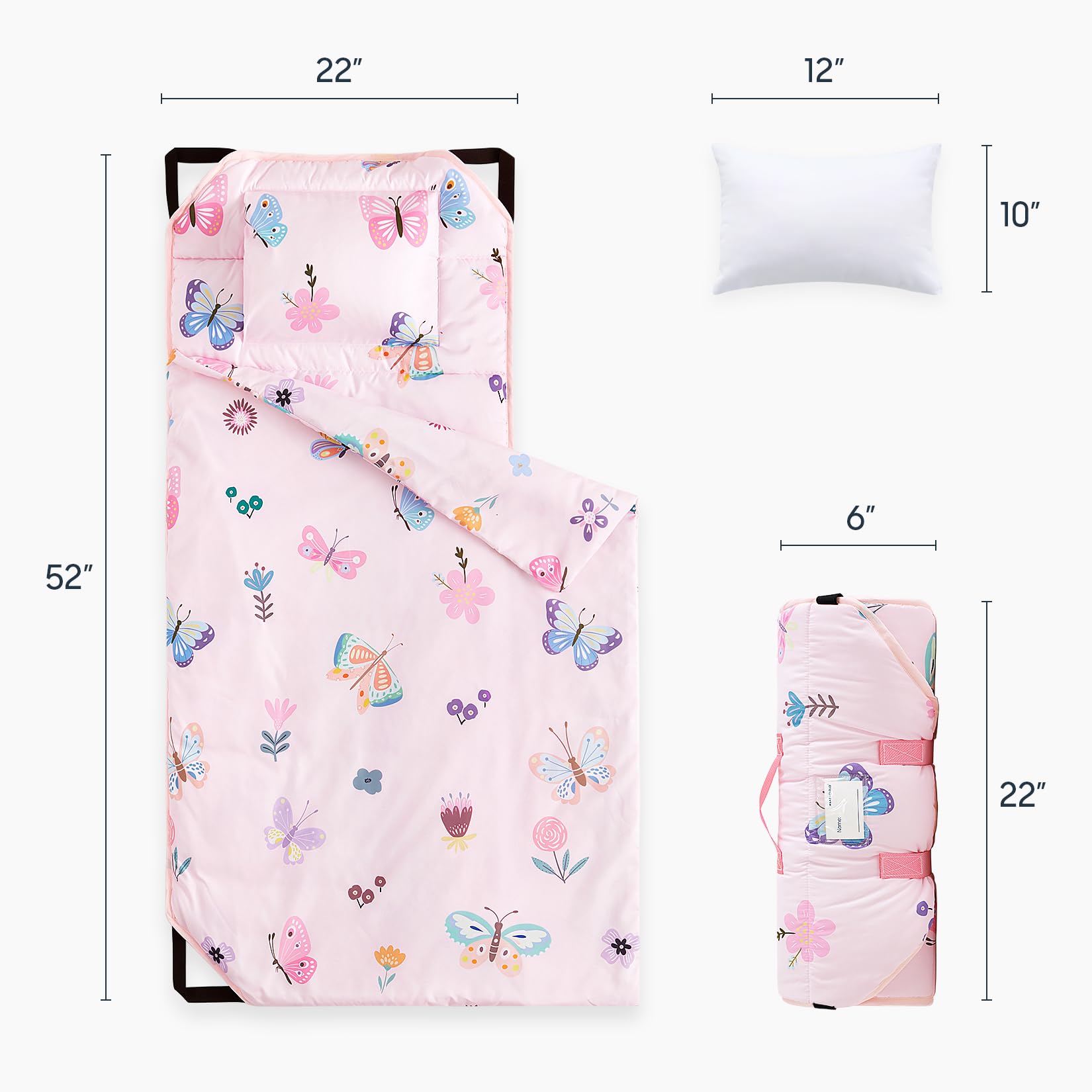 Foto 3 pulgar | Alfombra De Siesta Para Cuna Wake In Cloud Con Almohada Y Manta Para Niños Pequeños - Venta Internacional.