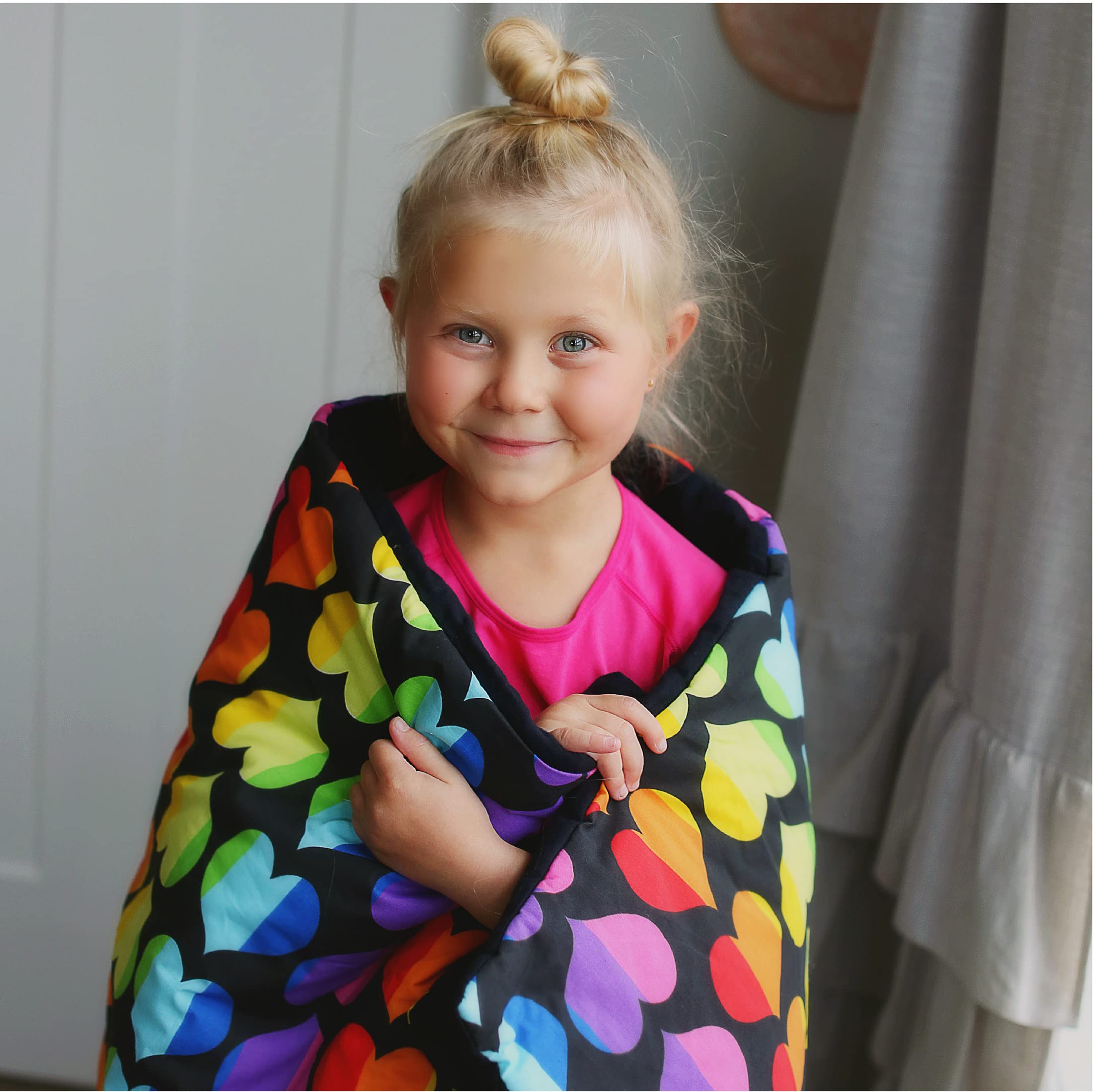 Foto 3 pulgar | Saco De Dormir Wildkin Kids Rainbow Hearts, Mezcla De Algodón - Venta Internacional.