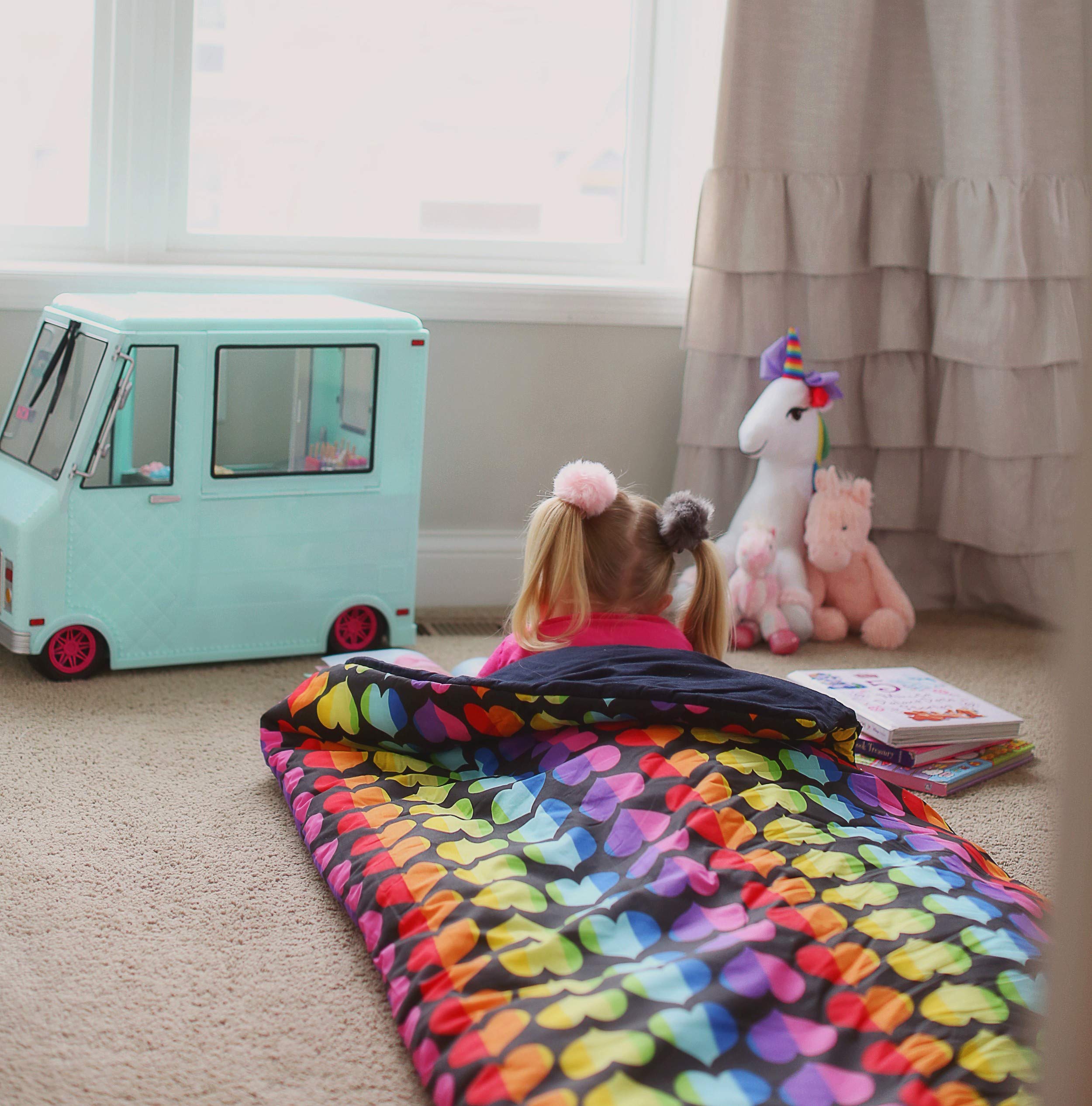 Foto 8 pulgar | Saco De Dormir Wildkin Kids Rainbow Hearts, Mezcla De Algodón - Venta Internacional.