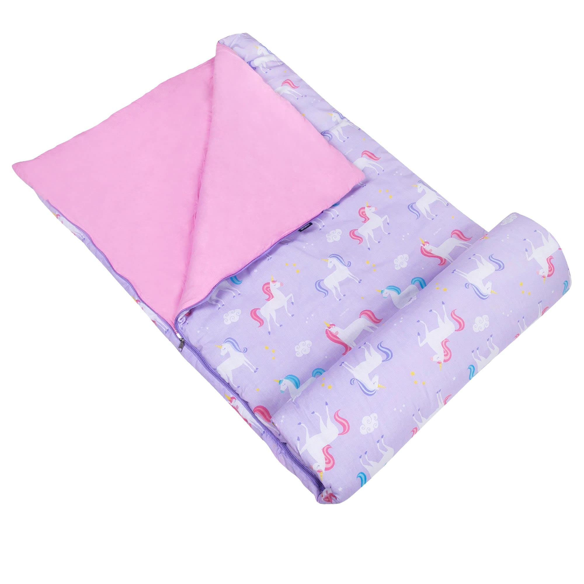 Saco De Dormir Wildkin Kids, Mezcla De Algodón, Unicornio, 145 X 76 X 4 Cm - Venta Internacional.