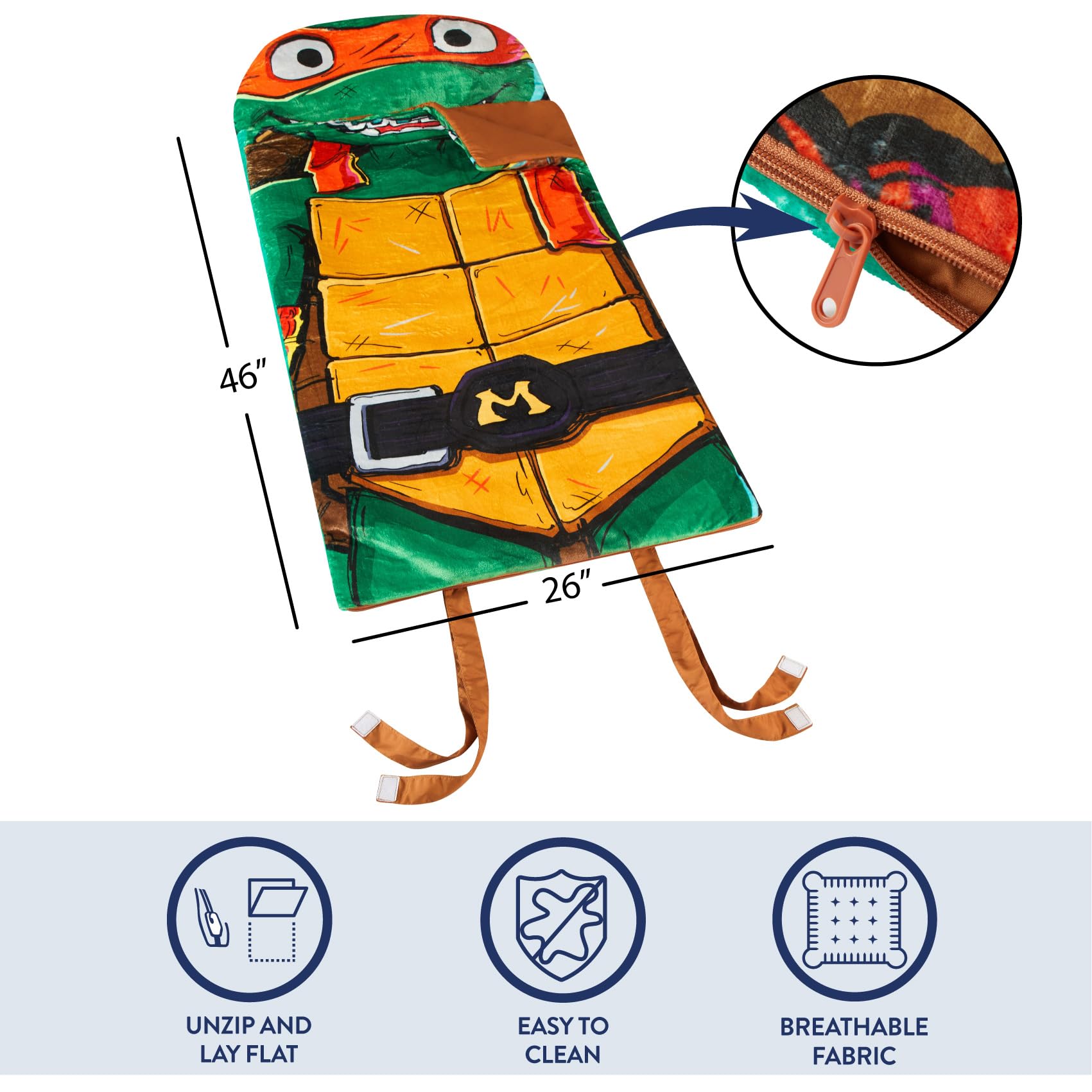 Foto 4 pulgar | Saco De Dormir Idea Nuova Teenage Mutant Ninja Turtles - Venta Internacional.