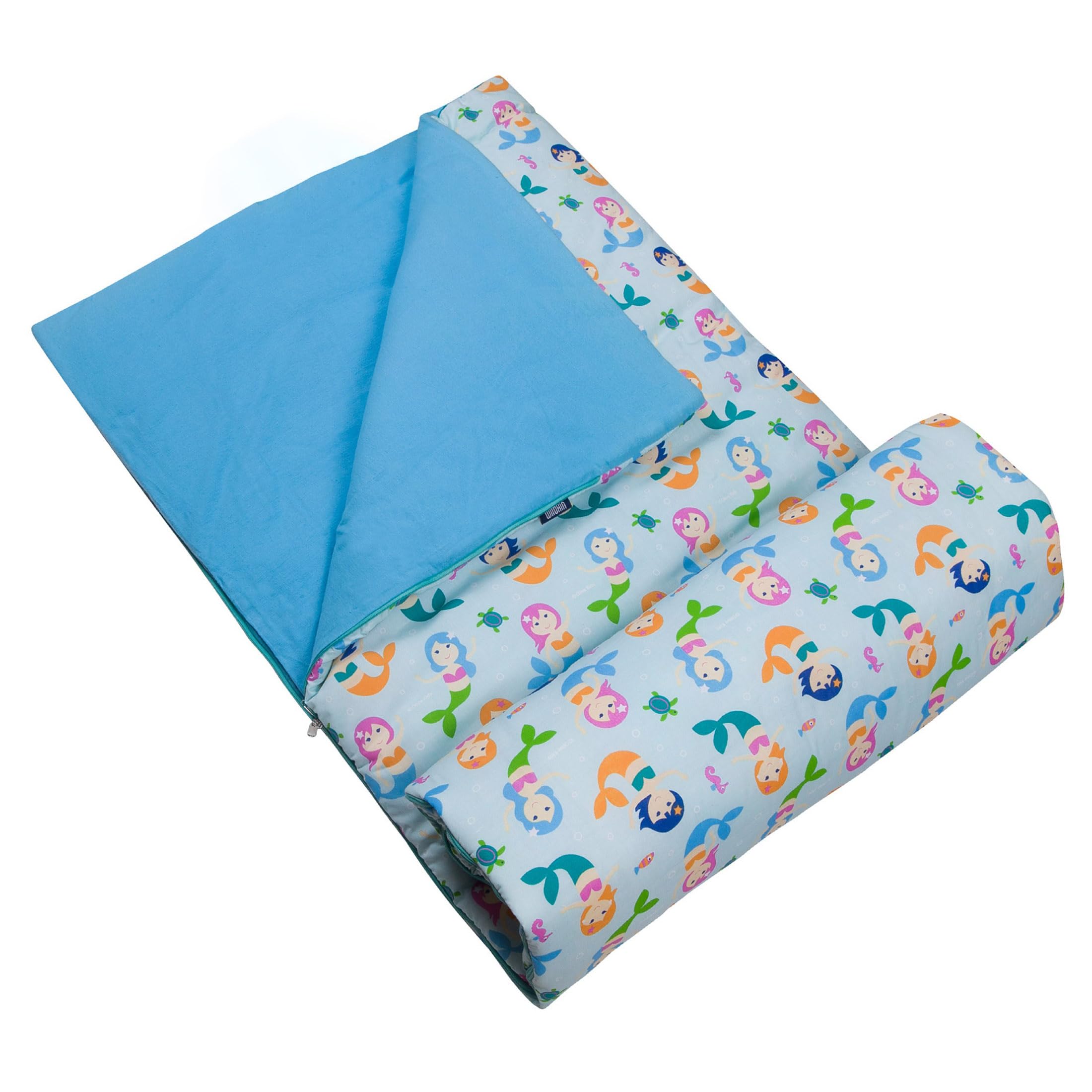 Saco De Dormir Wildkin Kids Con Diseño De Sirenas, Mezcla De Algodón, 145 X 76 X 4 Cm - Venta Internacional.