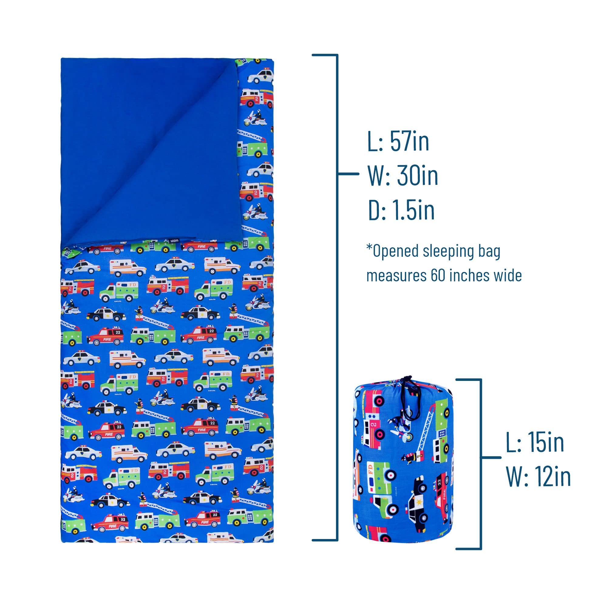 Foto 5 pulgar | Saco De Dormir Wildkin Kids Heroes, Mezcla De Algodón, 145 X 76 X 4 Cm - Venta Internacional.