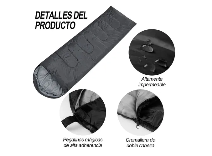 Foto 2 | Xtellar Bolsa De Dormir De Lujo Para Campismo Y Aventuras Al Aire Libre, Juego De 4 Piezas