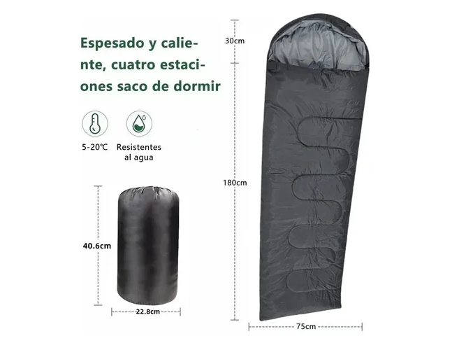 Foto 4 pulgar | Xtellar Bolsa De Dormir De Lujo Para Campismo Y Aventuras Al Aire Libre, Juego De 4 Piezas