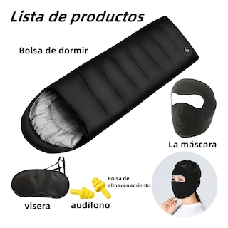 Foto 3 | Bolsa De Dormir Exterior Camping Eo Safe Imports Esi-20153 Negro