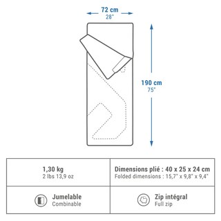 Foto 2 | Xtellar Ultraconfort Sleeping Bag Ideal Para Acampar