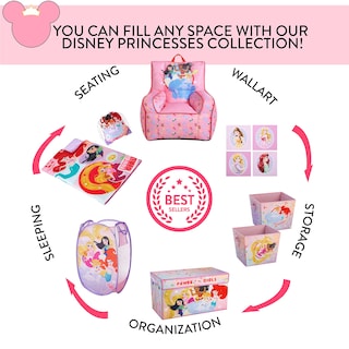 Foto 6 | Set De Sacos De Dormir Disney Princess Multicolor - Venta Internacional.