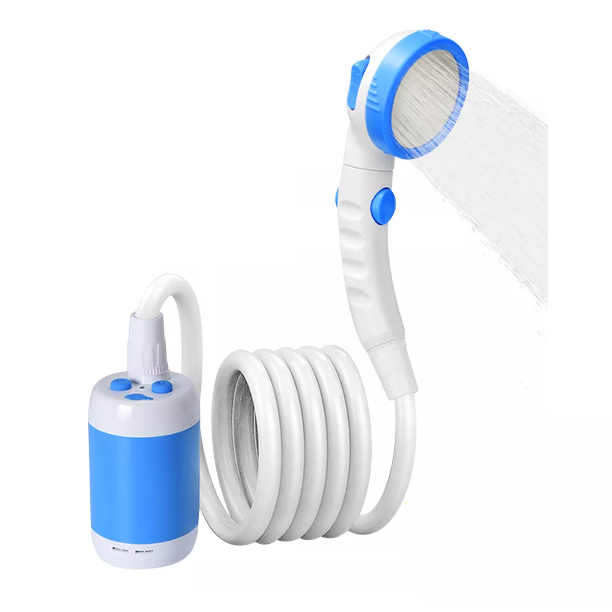Ducha Recargable Portátil Para Campamento Acampar 3 Modes Eo Safe Imports  Esi-17793 Multicolor