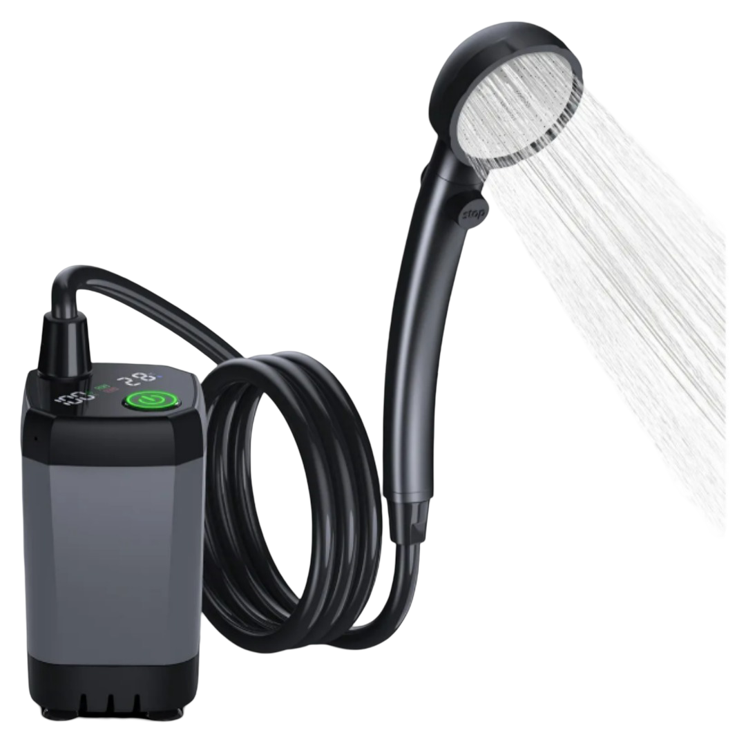 Foto 2 pulgar | Ducha Portátil Xtellar Para Acampar, Recargable 6000mah, Con Pantalla Led Y 4 Modos De Pulverización, Impermeable Ipx7