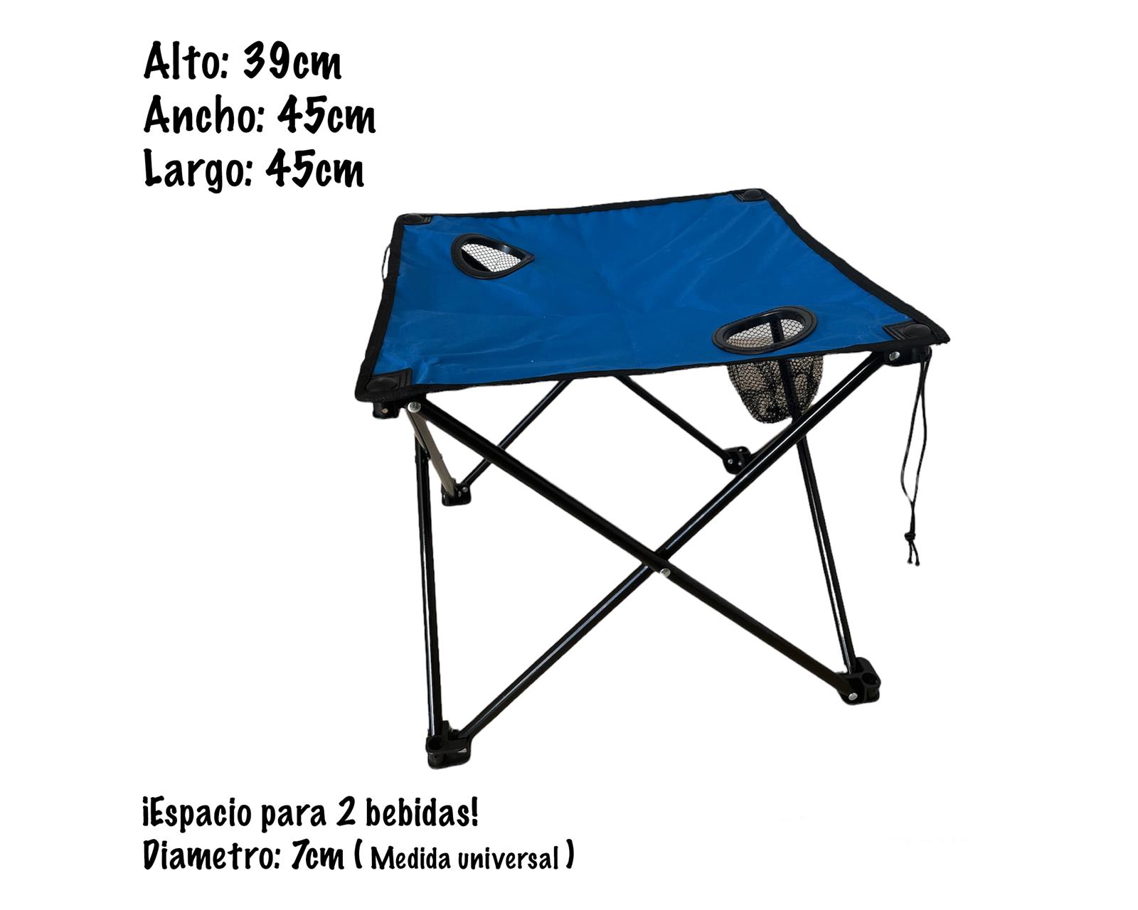 Foto 3 pulgar | Mesa Plegable Portátil Azul
