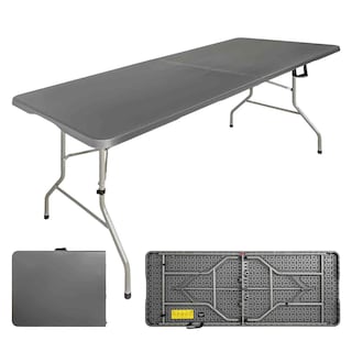 Foto 1 | Mesa Plegable 1.80m Portafolio Jardin Exterior Camping Gris Jardimex