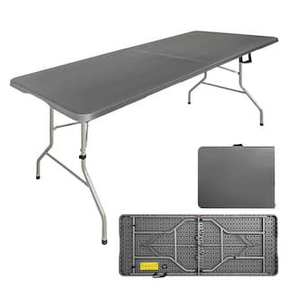 Foto 2 | Mesa Plegable 1.80m Portafolio Jardin Exterior Camping Gris Jardimex