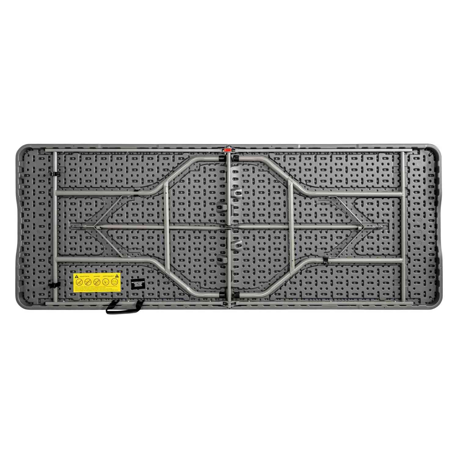 Foto 5 pulgar | Mesa Plegable 1.80m Portafolio Jardin Exterior Camping Gris Jardimex