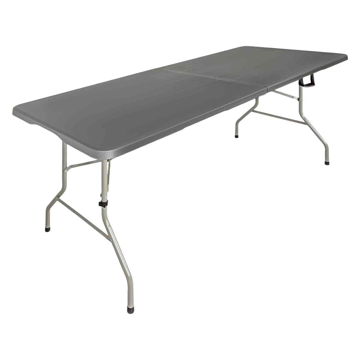 Foto 8 pulgar | Mesa Plegable 1.80m Portafolio Jardin Exterior Camping Gris Jardimex