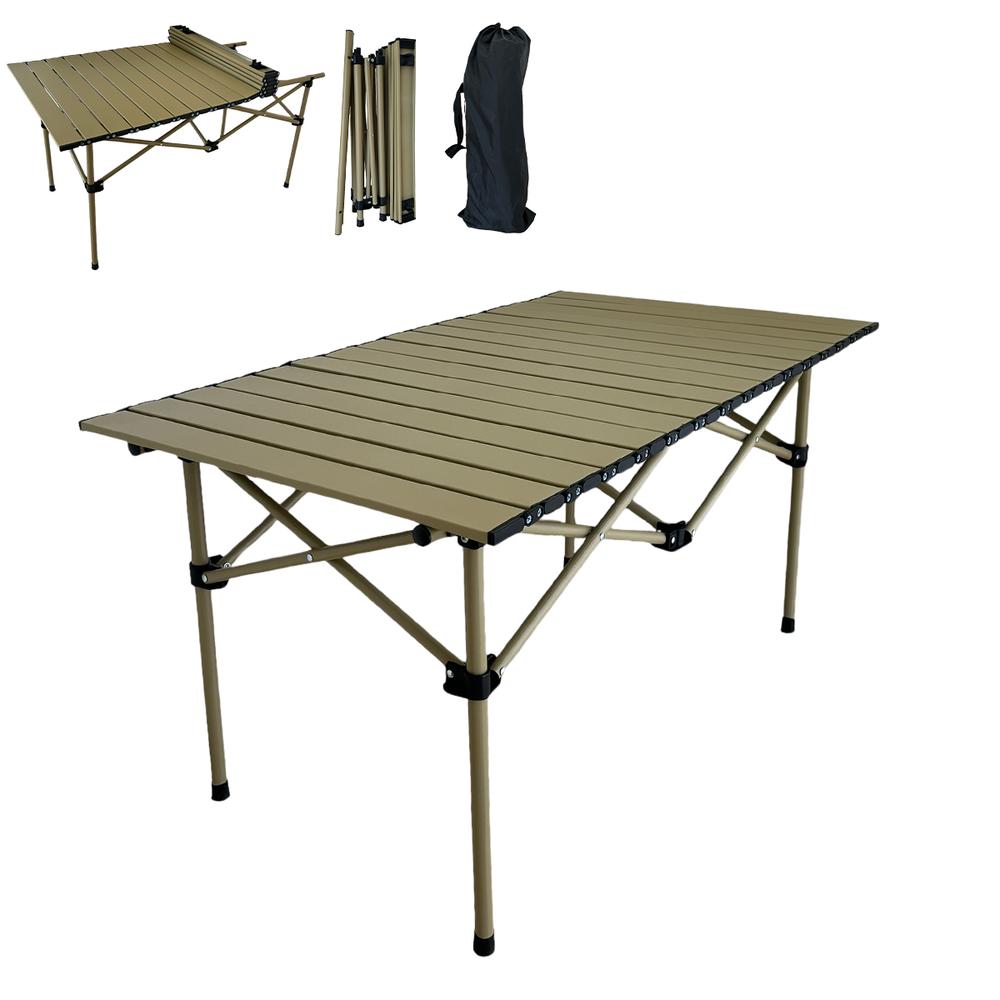 Foto 1 | Mesa De Jardin Camping Exterior Enrollable Resistente 120cm