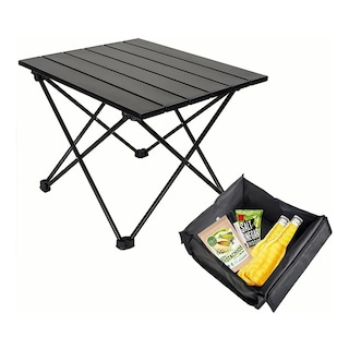 Foto 2 | Mesa De Camping Plegable Portátil Con Bolsa Almacenamiento Lab.g Negro