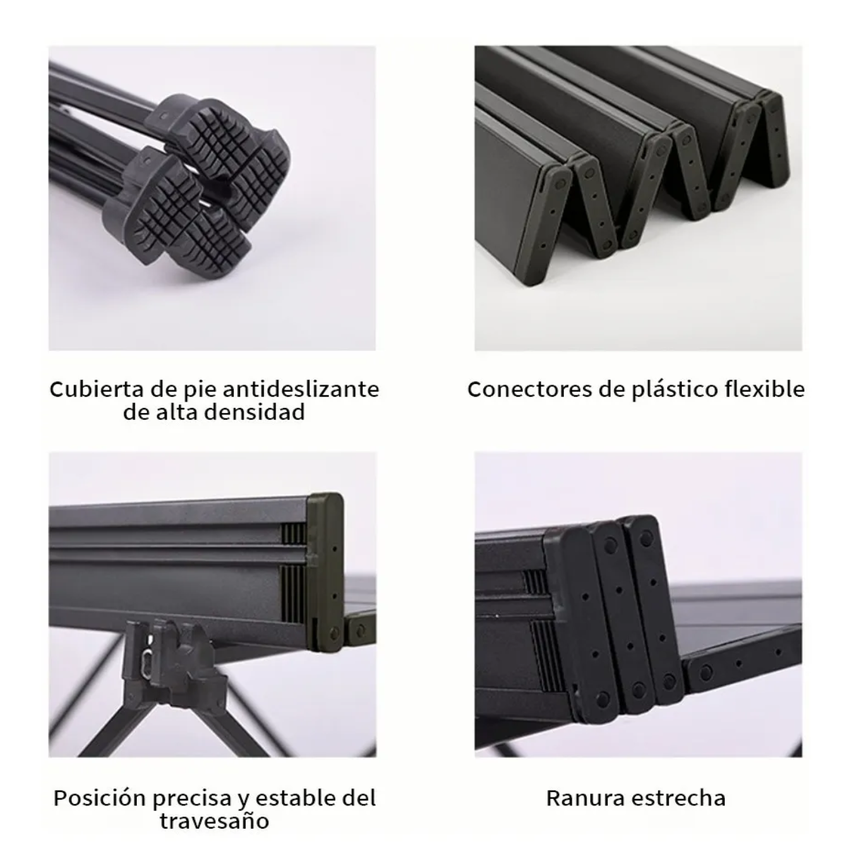 Foto 6 pulgar | Mesa De Camping Plegable Portátil Con Bolsa Almacenamiento Lab.g Negro