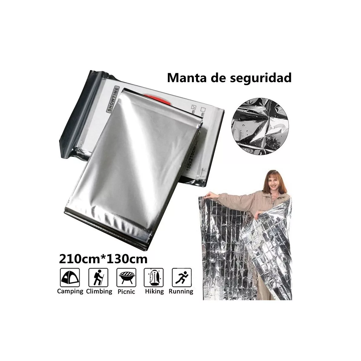 Foto 4 pulgar | Manta Aislante Térmicas Eo Safe Imports Esi-6821 color Plata 20 Piezas
